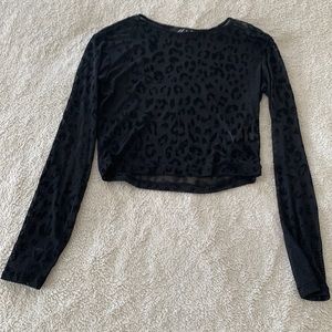 Motel Mesh Cheetah Top